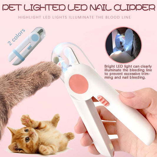 LED Light - Emitting Professional Cat Nail Clippers