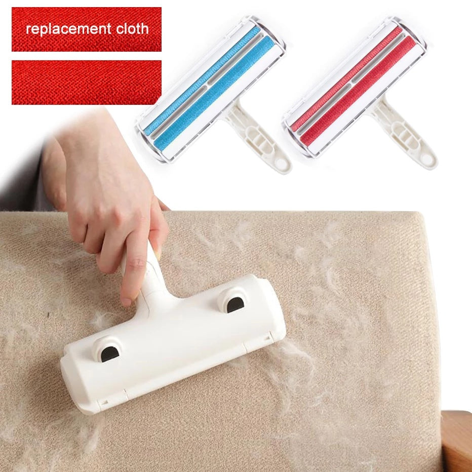 2-Way Pet Hair Remover Roller for Clothes, Carpets and Furniture