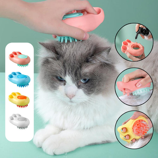 Marvelous Cat Paw Bath Brush for Pet Grooming and Hair Removal